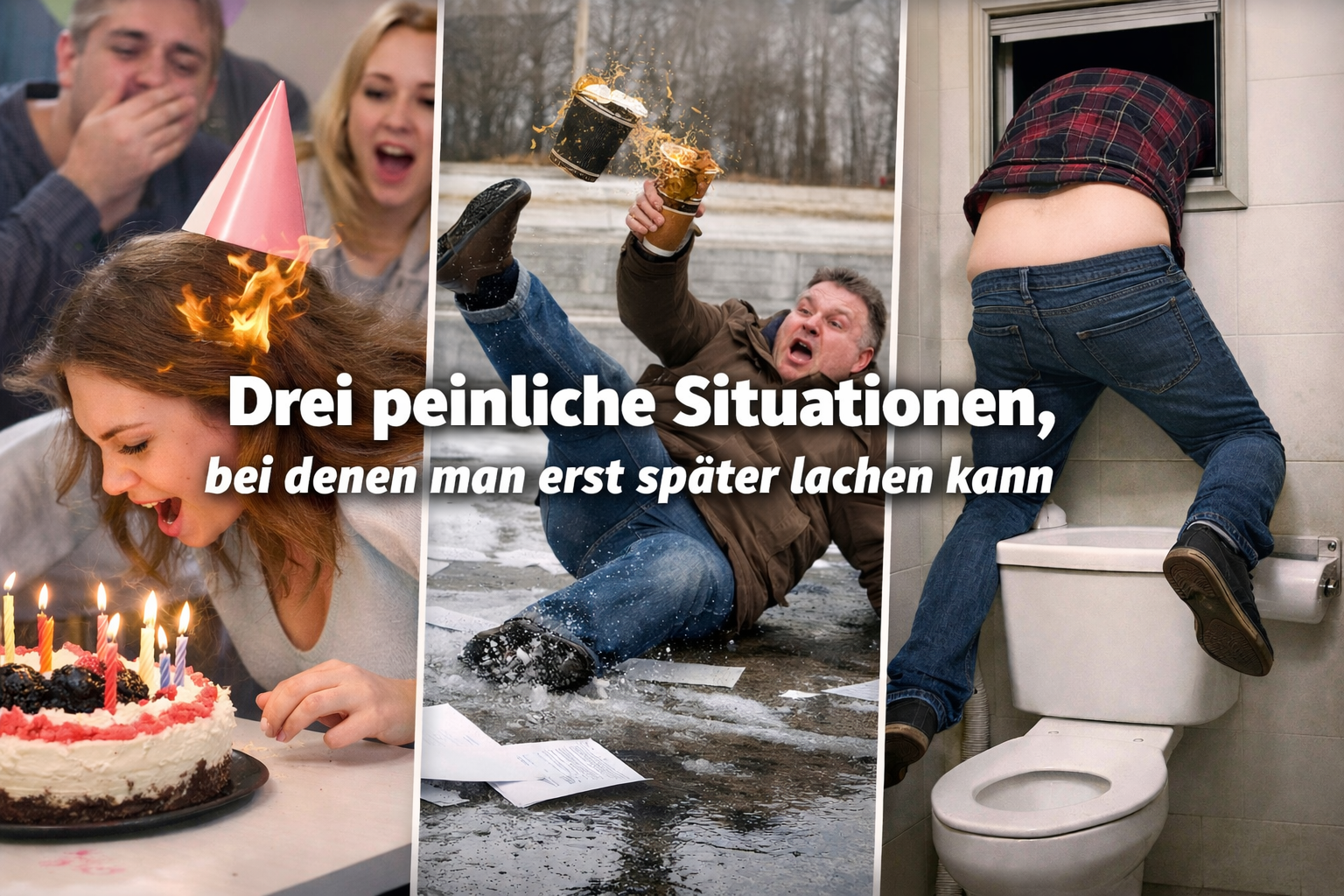 Illustration: Zeitungslayout mit kleinem Lach-Smiley